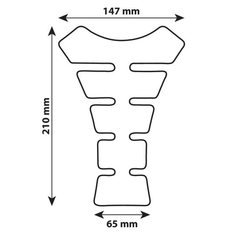 Autocolant protectie rezervor motocicleta Pro-Tank X4 - Carbon